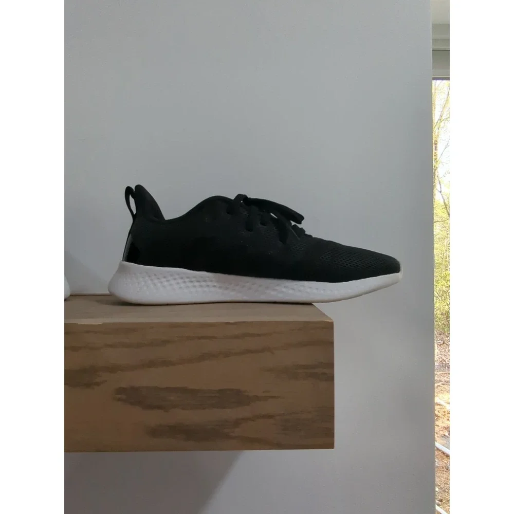 Adidas Puremotion Womens 9 Running Shoes Black White Sneakers FY8233